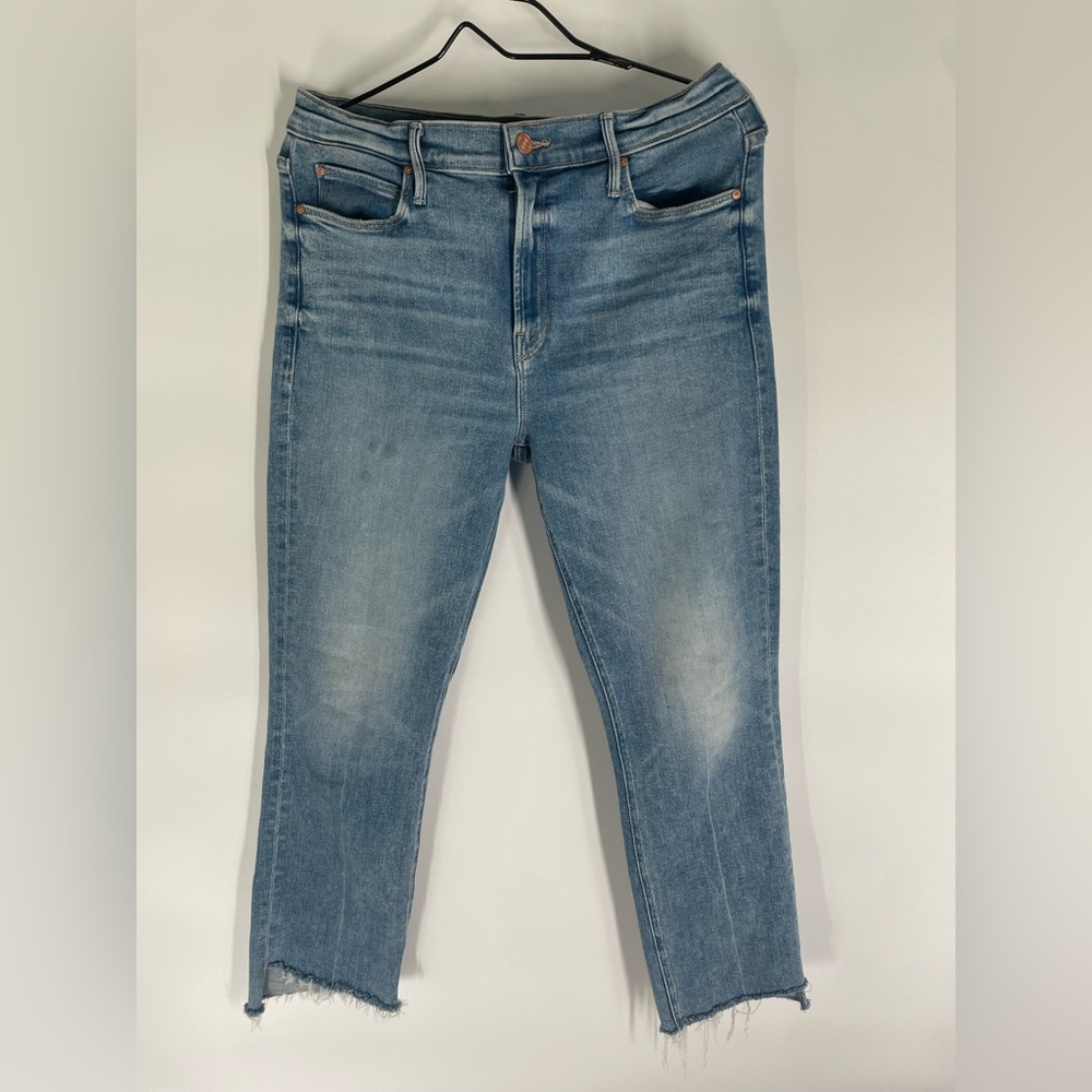 MOTHER Light Blue Ankle Jeans